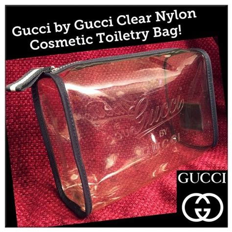 gucci clear toiletry bag|authentic Gucci toiletry bags.